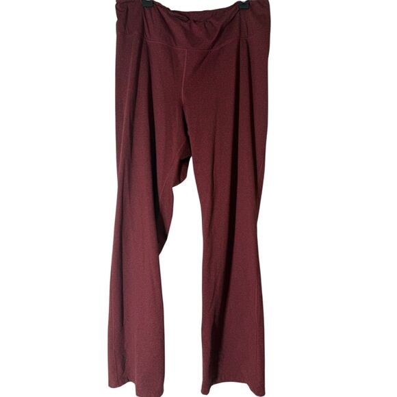 Old Navy Red High Ruse Flare Leggings Sz XXL Tall Athleisure Casual Comfort - Picture 1 of 9